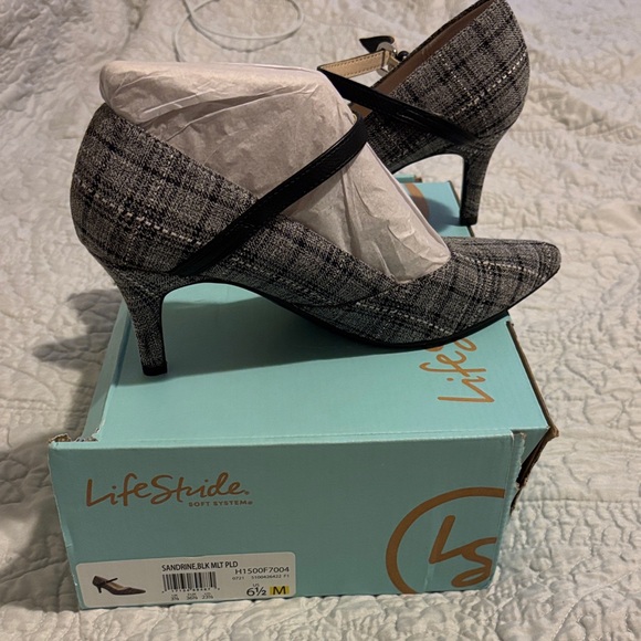 Life Stride Shoes - Life Stride Women's Elegant Plaid Heels